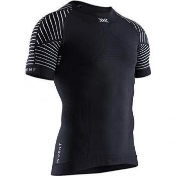 X-Bionic M/C Invent Round Neck Camiseta, Hombre, Negro, L