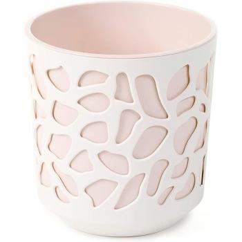 MACETA DUET 250 MM - CREMA Y BEIGE CLARO