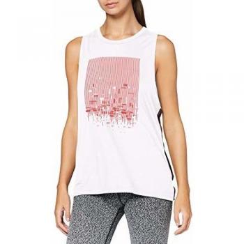 Reebok C Graphic Tank Camiseta Sin Mangas, Mujer, White, S