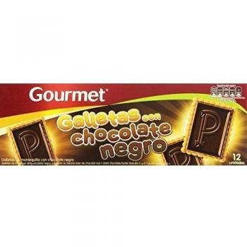 Gourmet - Pack de Galletas con Chocolate Negro, 150g