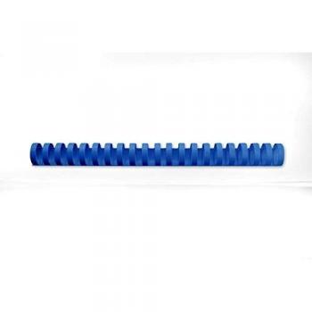 Canutillos Plásticos GBC A4 25mm Azul Pack de 50 Unidades