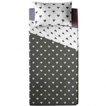 Cool Kids S2800887 Juego de Sábanas Hearts, Cama de 90, Multicolor, 160 x 270 cm