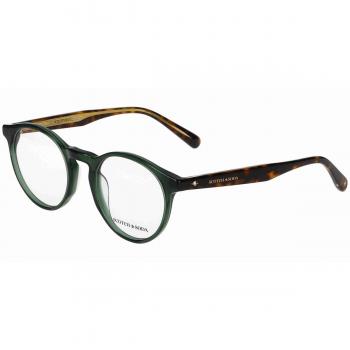 Scotch & Soda 4034 594 Armazones para Hombre Verdes, Lentes Recetados Para Hombre Verdes, Gafas Recetadas para Hombre Verdes