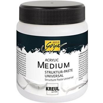 Pasta Estructural Acrílica KREUL SOLO Goya Universal, 250 ml, Color Blanco, Mate y Cubriente