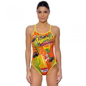 Turbo Traje de Baño Tequila Sunrise con Secado Rápido y Protección UV