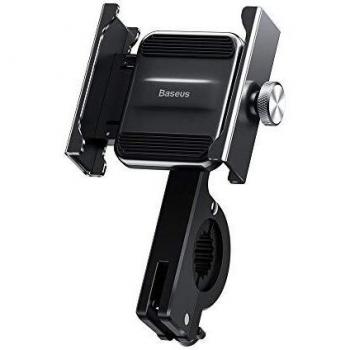 Soporte Baseus Knight Universal para Teléfono de Moto/Bicicleta - Fácil de Usar, Rotación 360°, Negro