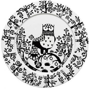 Iittala Teller Flach, Schwarz, 30 cm