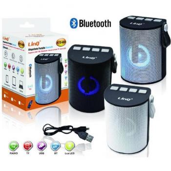Altavoz Bluetooth Portátil KTS-683 con Radio FM, USB, MicroSD y Luces LED