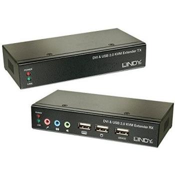 Lindy 39377 interruptor KVM Negro