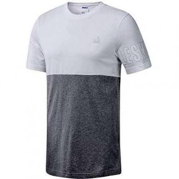 Reebok LM tee Camiseta, Hombre, Blanco/Brgrin, XS