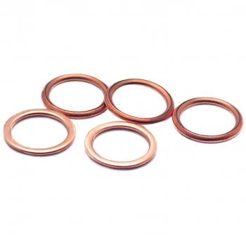Cartec 211618 Juego de 5 metalloplastic tapón de drenaje arandelas/juntas 18 mm