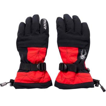 Spyder Guantes de esquí de niños Overweb L Rojo/Negro