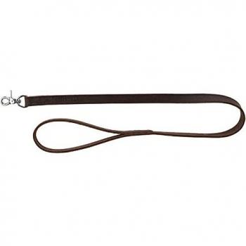 Correa de Cuero Engrasado para Perros Trixie Rustic 100 cm x 2 cm Color Marrón Oscuro