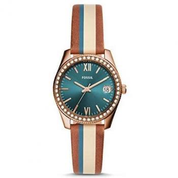 Fossil Womens Analogue Quartz Watch with Leather Strap ES4593
