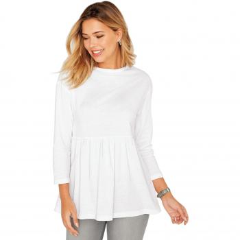 VENCA Camiseta Abertura en la Espalda con automáticos by Vencastyle,Blanco,3XL
