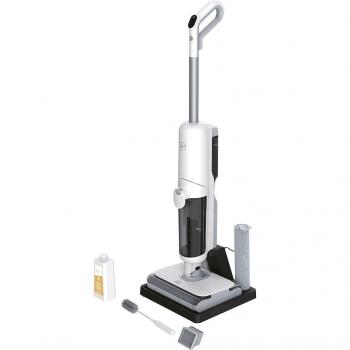 Hoover Fregona Eléctrica HW500 - Aspirador Escoba sin Cable, Función en Seco y Húmedo