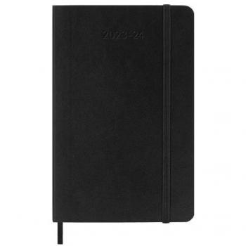 Moleskine 18-Month Weekly Notebook Diary/Planner, Pocket Size, Black Soft Cover, July 2023 - December 2024
