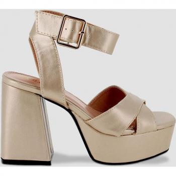 Sandalias Gigi Blogger - Sandalias de mujer con cierre de hebilla y tiras.