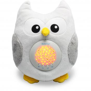 Sensor Activado Por el llanto Del Bebé Peluche para Bebé Búho -Máquina de Ruido Blanco–Luz quitamiedos Infantil–Regalo para Bebé Niña-Regalo de Baby Shower-Calmante del Sueño–Regalo para Recién Nacido