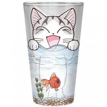 Vaso Grande de Cristal Dulce Hogar de Chi - Capacidad 400ml con Diseño de Acuario