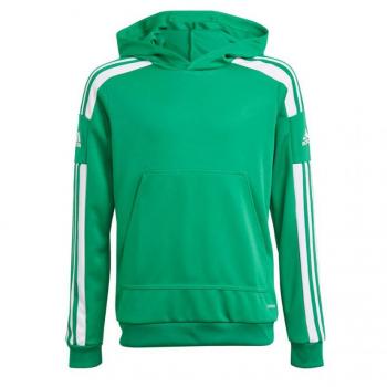 Sudadera de fútbol adidas Squadra 21 infantil con capucha, diseño moderno, material suave y transpirable, ajuste cómodo, ideal para entrenamiento y uso diario
