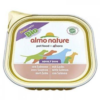 Paté Biológico para Perros Adultos con Salmón - 300g Almo Nature
