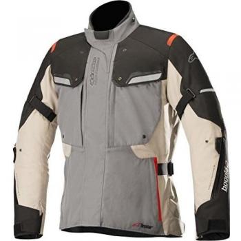 Alpinestars Chaqueta moto Bogota V2 Drystar Jacket Dark Gray Sand Black, Gris/Negro/Arena, XL