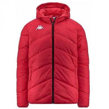Kappa Chaqueta Vianetto, Abrigo para hombre, Color Rojo, Talla M