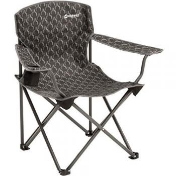 Outwell Woodland Hills Silla Plegable, Negro, 80 x 55 x 82 cm