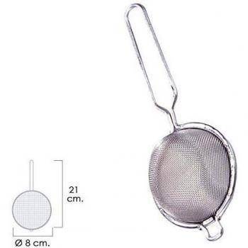 ORYX 5100109 Colador Aluminio Con Malla Para Tamizado Fino Ø 8 cm. con 1 Gancho