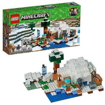LEGO Minecraft - El Iglú Polar, Juguete de Construcción Creativo del Videojuego de Aventuras de Niños y Niñas de más de 8 Años, Incluye Muñecos