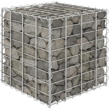 vidaXL Cube Gabion Raised Bed Steel Wire 40x40x40 cm