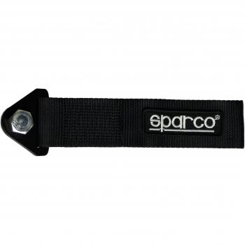 Sparco Correa de remolque + Perno y tuerca incluidos * Cuerdas para remolque * Sparco Red Tow Strap + Bolt Hardware * M14 rosca / 15mm agujero * Color negro