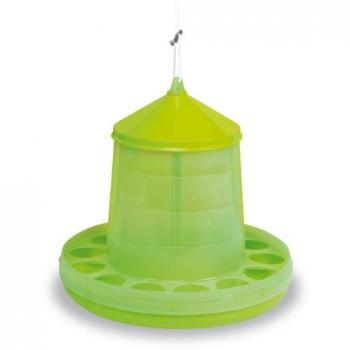 Tolva plástico para aves de 16 kg en color pistacho