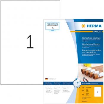 HERMA Etiketten SPECIAL, 210 x 297 mm, wetterfest