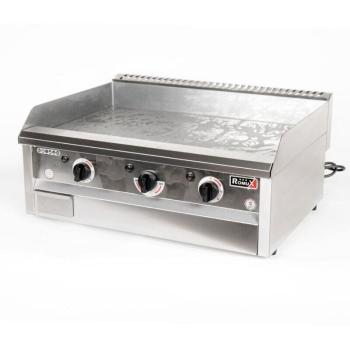 Plancha Industrial Eléctrica Cleiton® de Acero Inoxidable 70 cm Sobremesa con Calentamiento Rápido y Grosor de Placa de 8 mm para Cocción Profesional