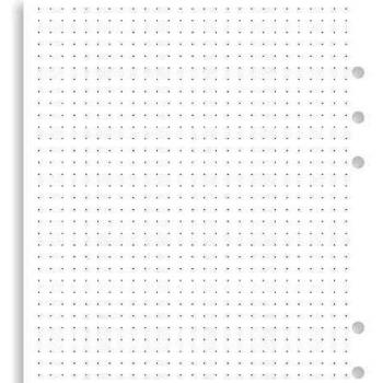 Recarga de Papel Punteado Personal Filofax 30 Hojas (Blanco)