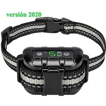 Meloive Collar Ladrido de Perro Automático, Collar de Adiestramiento de Perros Versión 2020, Detención de Ladridos por Vibración y Sonidopara Todos los Perros - Impermeable IPX7 y Recargable.
