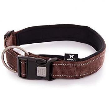 Collar de perro ajustable de nylon Arka Haok XL con correa incluida
