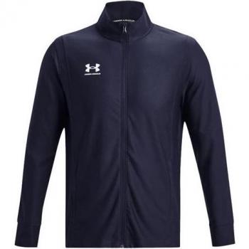 Chaqueta de fútbol Under Armour Challenger Hombre Azul con tecnología de ventilación, tejido ligero y transpirable, diseño moderno, cierre frontal completo y bolsillos laterales