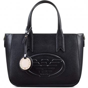Emporio Armani Frida Small Eagle Logo Tote Bag One Size BLACK
