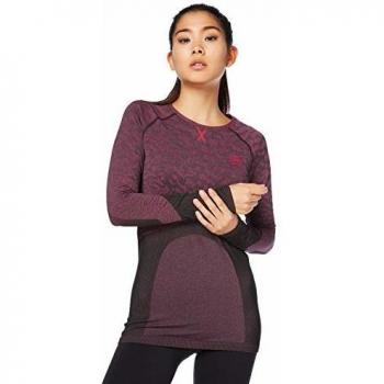Odlo Bl Blackcomb - Camiseta de Manga Larga para Mujer, Unzutreffend, Bl Blackcomb - Camiseta de Manga Larga, Mujer, Color Negro - Cereza - Cereza, tamaño Small
