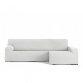 Funda Chaise Longue brazo largo derecho bielástica Bronx Blanco 170 x 110 x 310 cm