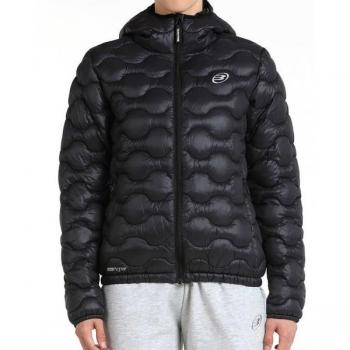 Chaqueta Acolchada Bullpadel ISNOS Mujer - Comodidad y Resguardo Térmico, color negro, diseño moderno, material acolchado para mayor calidez, ideal para actividades al aire libre, ligera y fácil de transportar