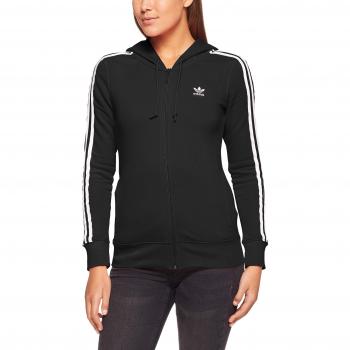adidas 3STR ZIP HOODIE, women's Felpa Felpa, Black
