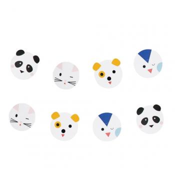 Mini animales papel Bunting Garland 3 m para niños parte decoración