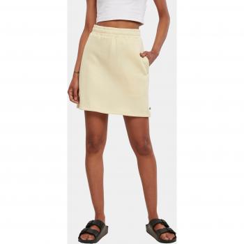 Urban Classics Women's Organic Terry Soft Yellow Mini Skirt