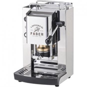 Cafetera Automática/Manual Faber Italia Pro Deluxe Inox 1,3 L a Cialde ESE 44 mm con Presión de Bronce Regulable