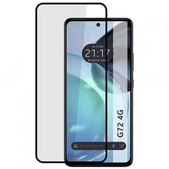Protector de Cristal Templado Completo 5D Negro Full Glue para Motorola Moto G72 4G