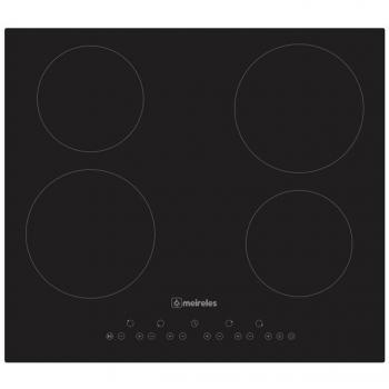 Placa Vitrocerámica Meireles MV 1601 - 4 Zonas, 60 cm, Vidrio Negro